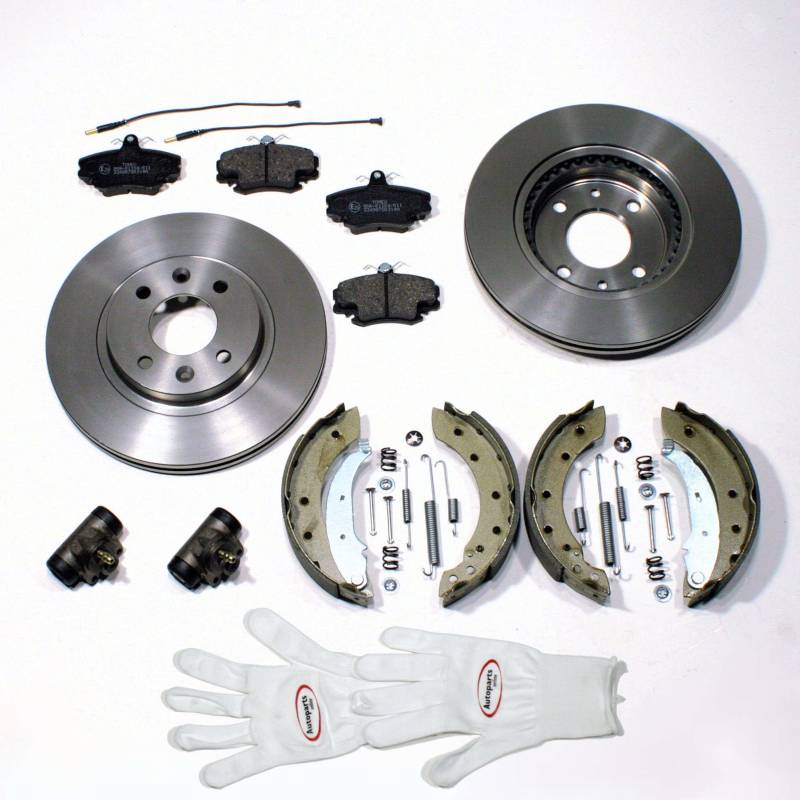 Autoparts-Online Set 60004245 Bremsscheiben Ø 259mm / Bremsen + Bremsbacken Set vorne + hinten von Autoparts-Online