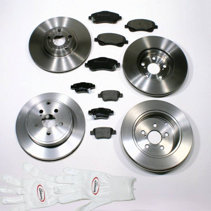 Autoparts-Online Set 60004911 Bremsscheiben/Bremsen + Bremsbeläge für vorne + hinten von Autoparts-Online