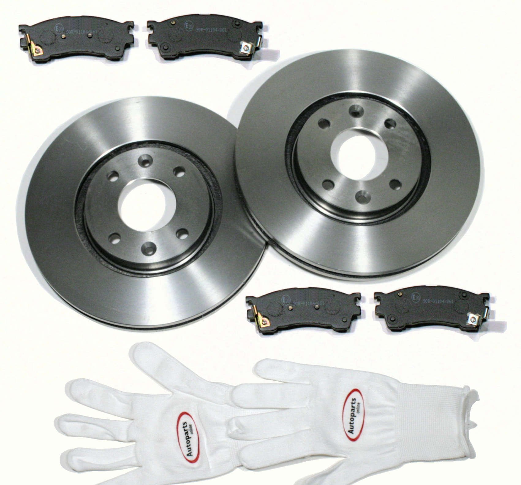 Autoparts-Online Set 60005073 Bremsscheiben 234 mm belüftet Bremsen Bremsbeläge für vorne die Vorderachse von Autoparts-Online