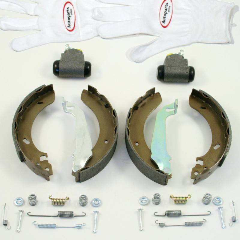 Autoparts-Online Set 60005269 Bremsbacken/Bremsen Set + 2 x Radbremszylinder + Zubehör für hinten/für die Hinterachse von Autoparts-Online