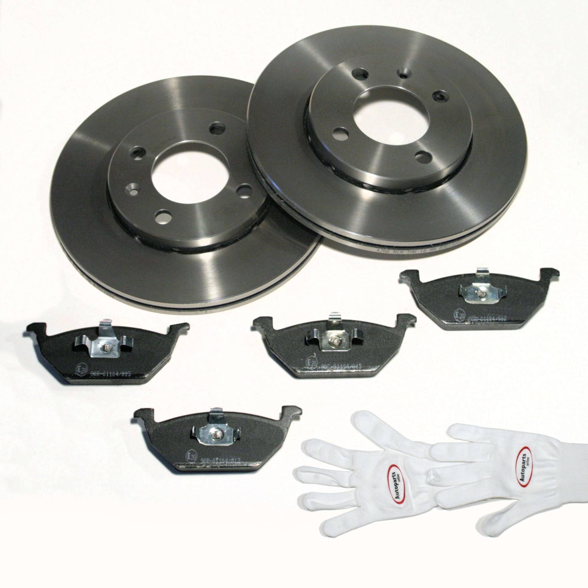 Autoparts-Online Set 60005446 Bremsscheiben Ø 256 mm/Bremsen + Bremsbeläge für vorne von Autoparts-Online