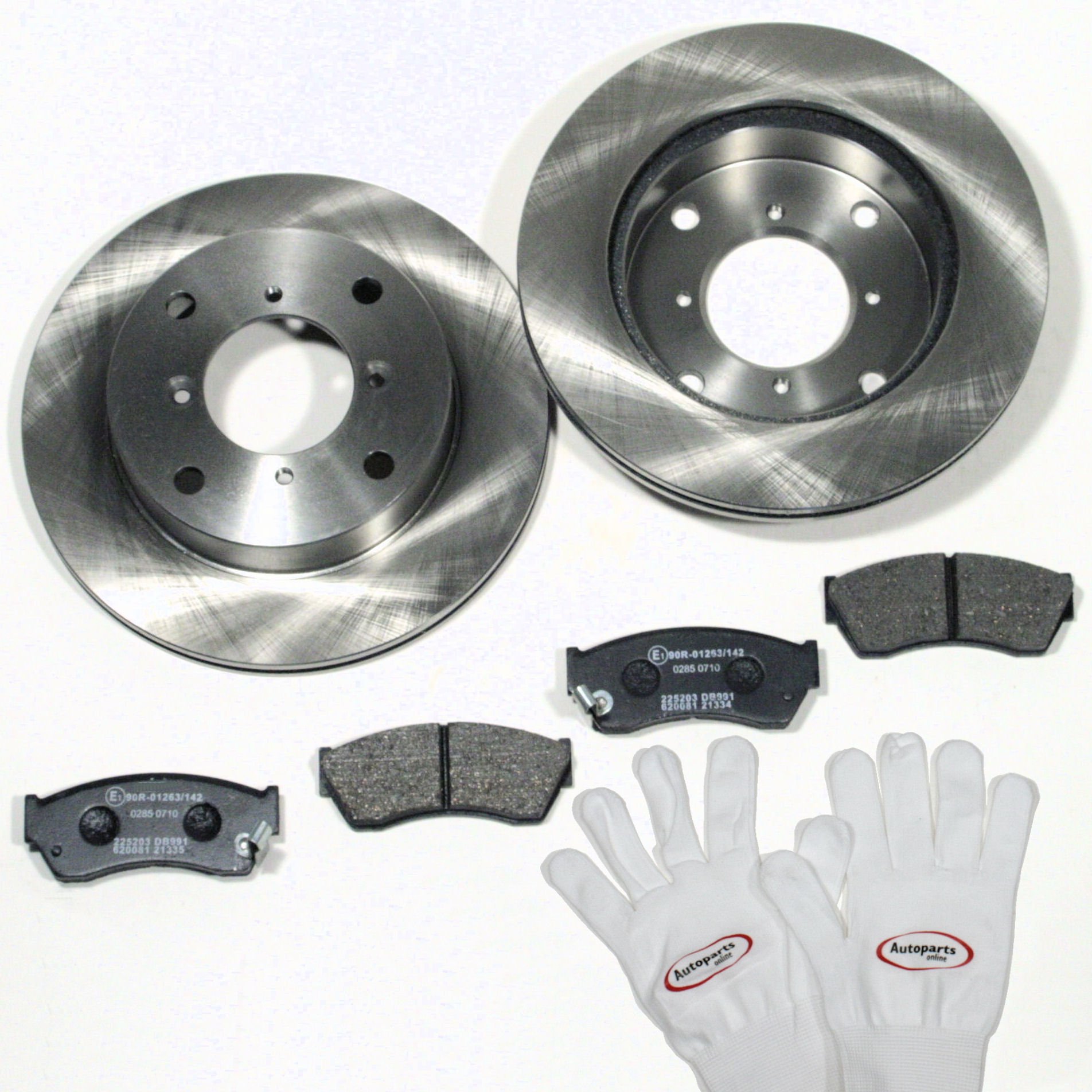 Autoparts-Online Set 60005710 Bremsscheiben Ø 258 mm/Bremsen + Bremsbeläge für hinten/die Hinterachse* von Autoparts-Online