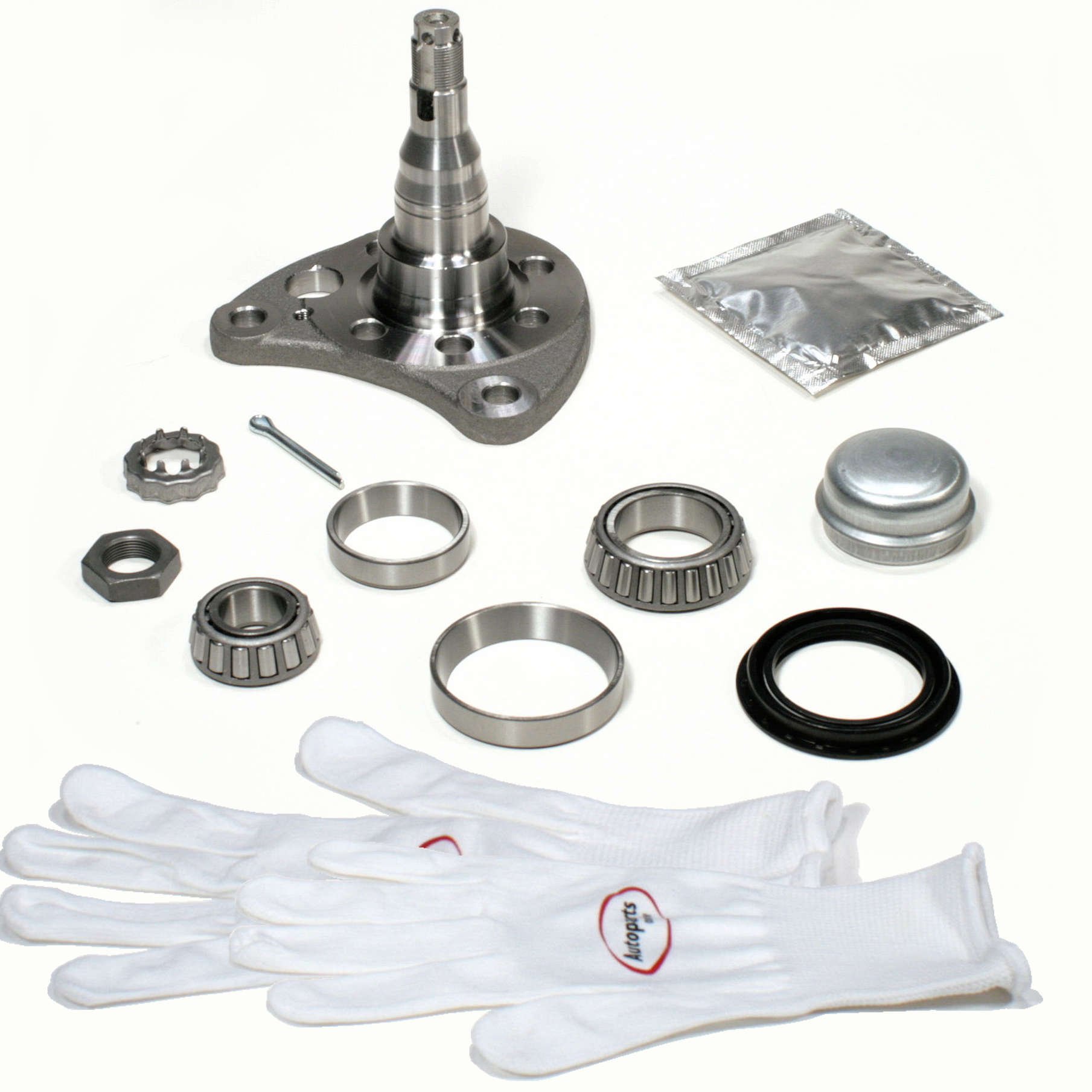 Autoparts-Online Set 60005992 Achszapfen/Achsschenkel/Radnabe für Scheibenbremse + Radlager für hinten rechts von Autoparts-Online