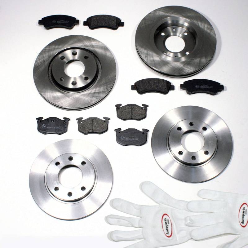 Autoparts-Online Set 60006516 Bremsscheiben + Bremsbeläge vorne + hinten von Autoparts-Online