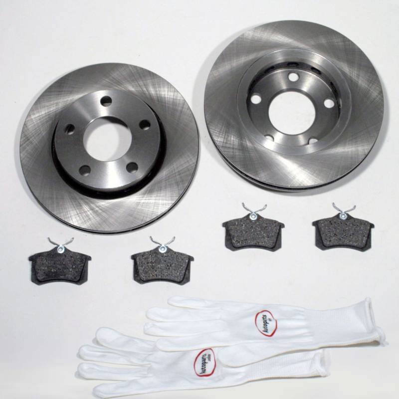 Autoparts-Online Set 60008019 Bremsscheiben Ø 256 mm/Bremsen belüftet + Bremsbeläge hinten von Autoparts-Online