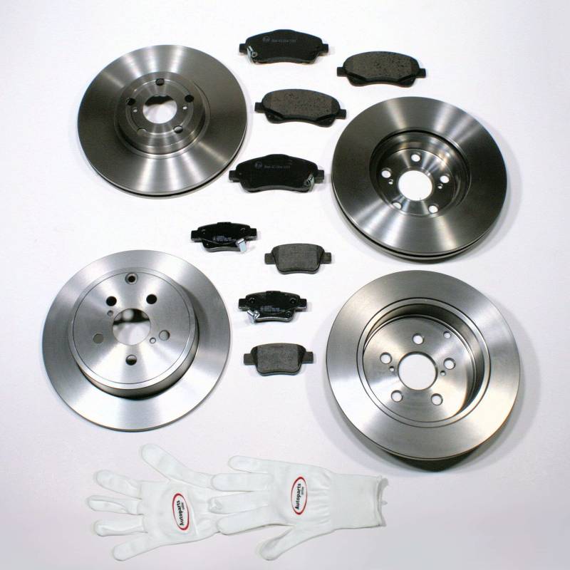 Autoparts-Online Set 60008323 Bremsscheiben 16 Zoll/Bremsen + Bremsbeläge vorne + hinten von Autoparts-Online