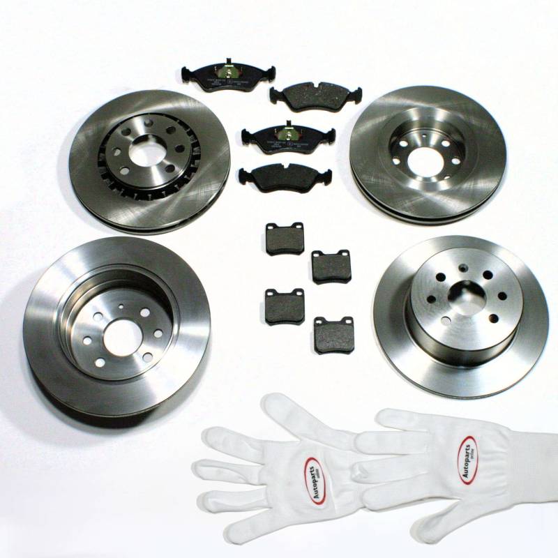 Autoparts-Online Set 60008378 Bremsscheiben/Bremsen + Bremsbeläge vorne + hinten von Autoparts-Online