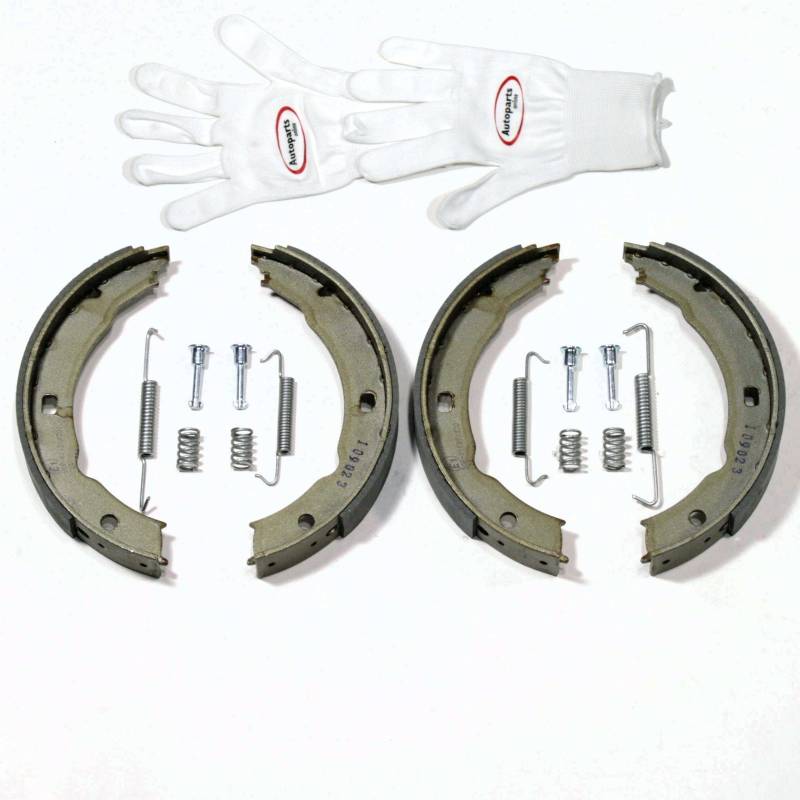 Autoparts-Online Set 60009045 Handbremsbacken/Feststellbremse/Handbremse + Zubehör hinten von Autoparts-Online