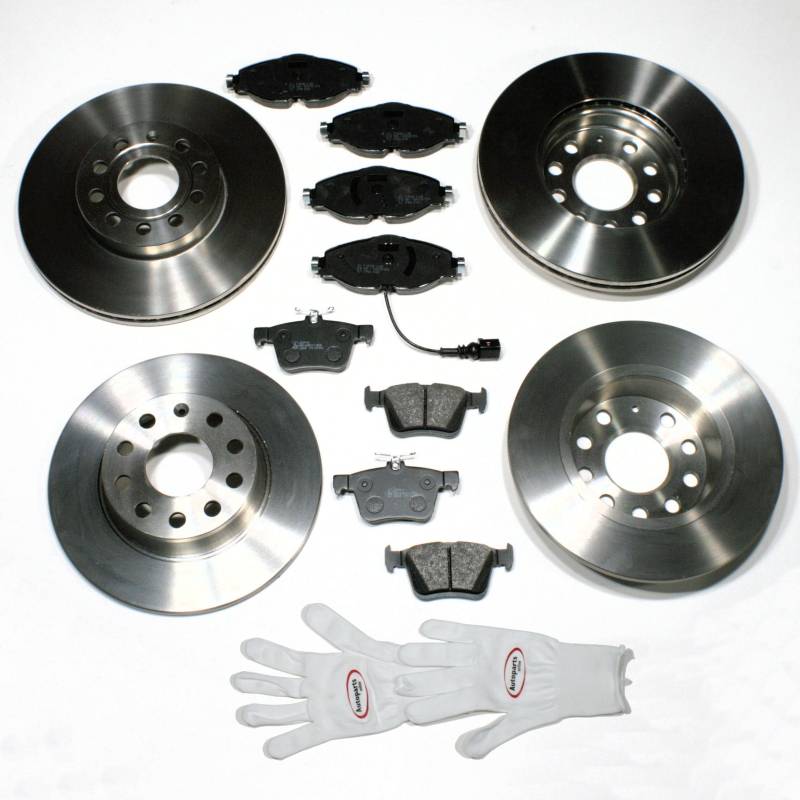 Autoparts-Online Set 60009537 Bremsscheiben 1ZE 1KE Bremsen Bremsbeläge für vorne hinten von Autoparts-Online