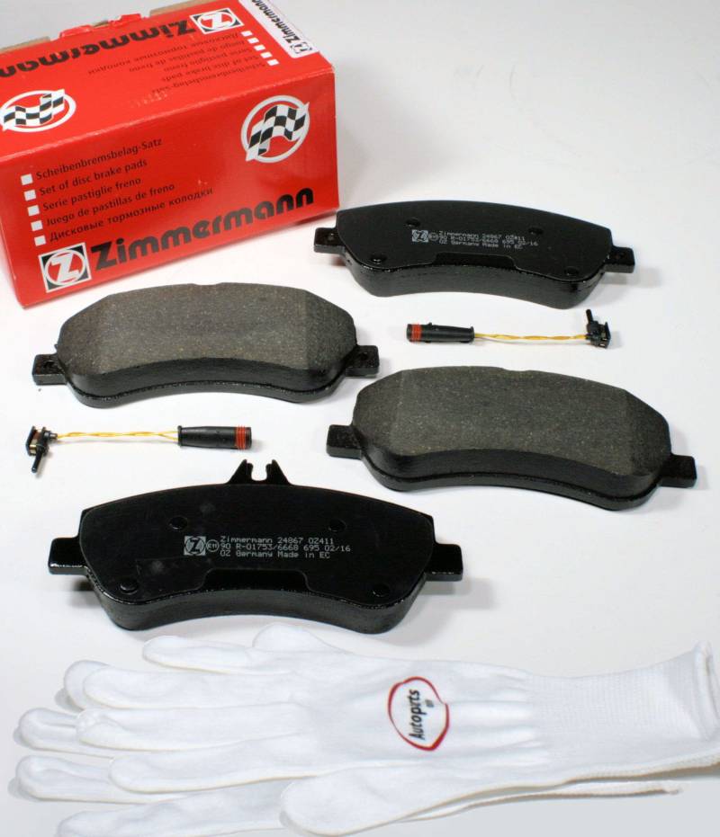 Autoparts-Online Set 60012819 Zimmermann Bremsbeläge Bremsklötze + für vorne/die Vorderachse von Autoparts-Online