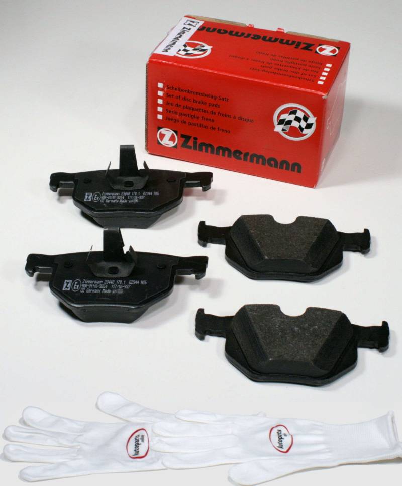 Autoparts-Online Set 60012888 Zimmermann Bremsbeläge Bremsklötze Bremsen für hinten/die Hinterachse von Autoparts-Online