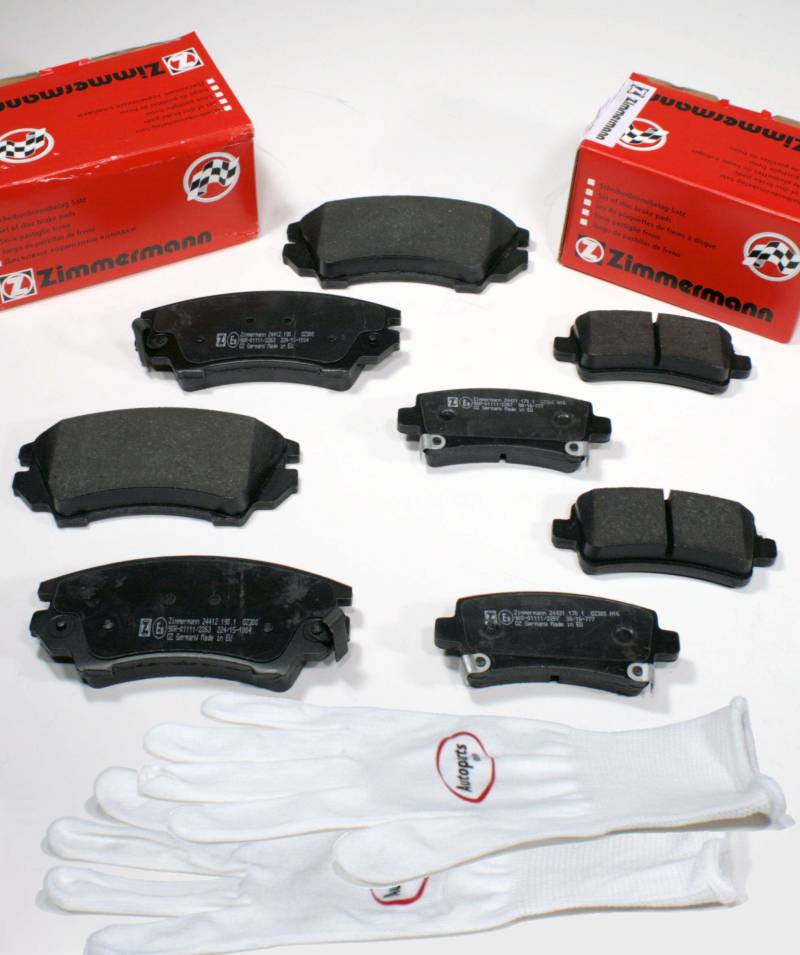 Autoparts-Online Set 60015655 Zimmermann Bremsbeläge Bremsklötze Bremsen für vorne hinten von Autoparts-Online