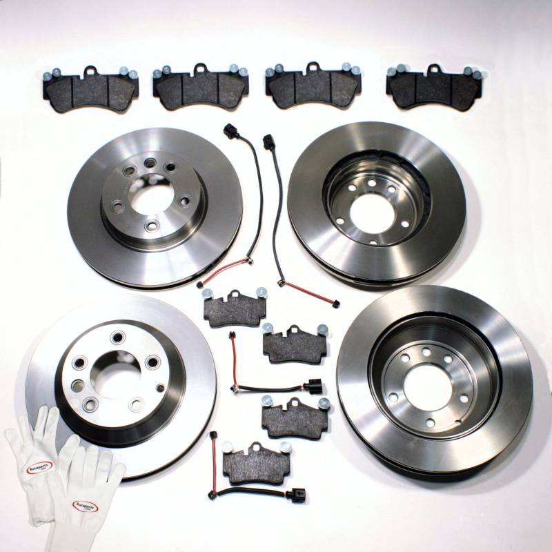 Autoparts-Online Set 60017125 Bremsscheiben und Bremsbeläge mit n für vorne und hinten von Autoparts-Online