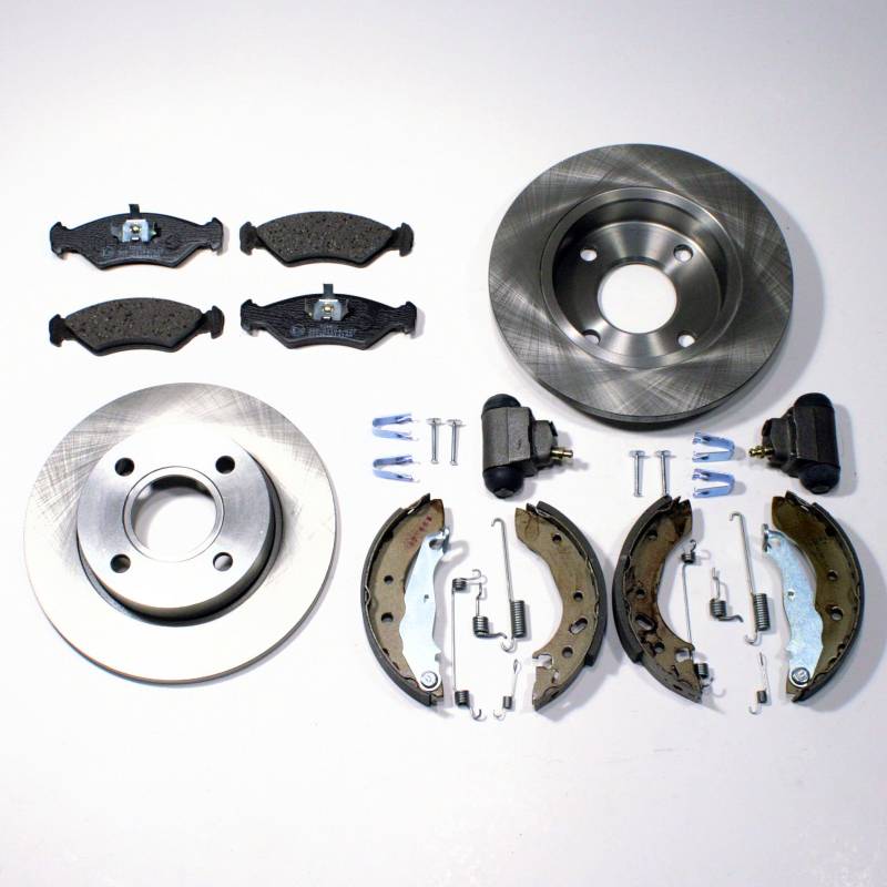 Bremsen + Bremsbacken Set vorne + hinten von Autoparts-Online