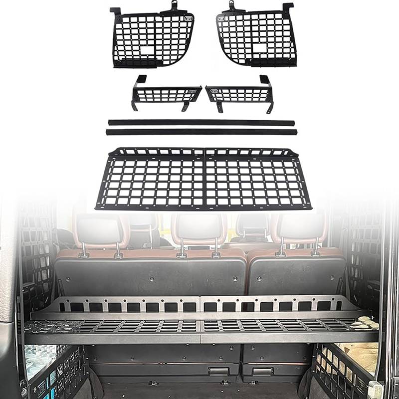 Autophoton Kofferraumregal Frachtorganisatoren Rack Modulares Aufbewahrungspanel für G-Klasse G500 G55 2004-2017 5-Türer (Alle) von Autophoton