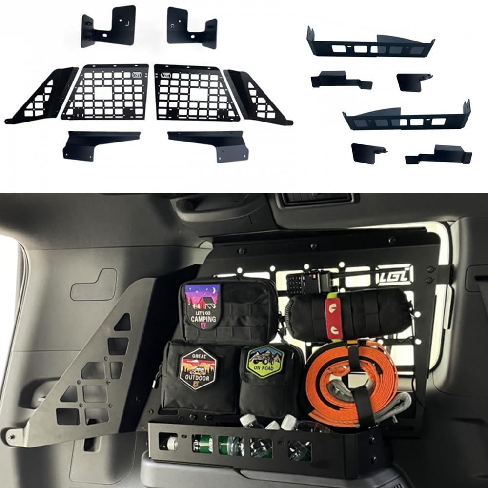 Autophoton Kofferraumregal Frachtorganisatoren Rack Modulares Aufbewahrungspanel für Land Cruiser Prado 250 Series LC250 2024 2025 (Seitenrahmen) von Autophoton