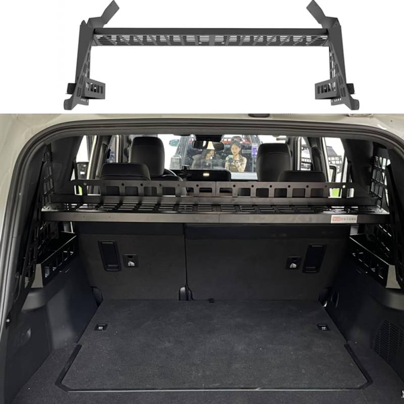 Autophoton Kofferraumregal Frachtorganisatoren Rack Modulares Aufbewahrungspanel für Land Cruiser Prado 250 Series LC250 2024 2025 (Seitenrahmen mittleres Regal) von Autophoton