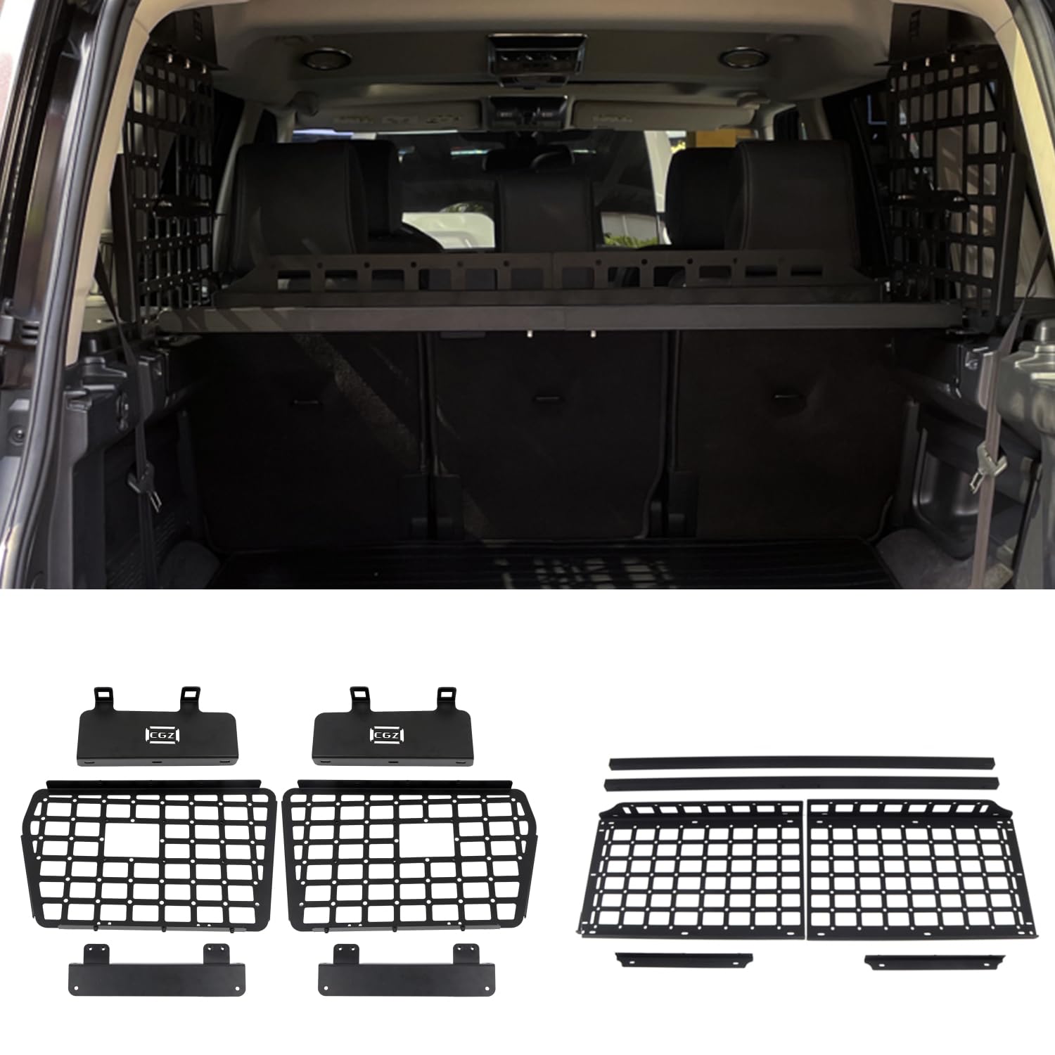 Kofferraumregal Frachtorganisatoren Rack Modulares Aufbewahrungspanel für Discovery 3 LR3 / Discovery 4 LR4 2004-2016 (mit einem Regal) von Autophoton