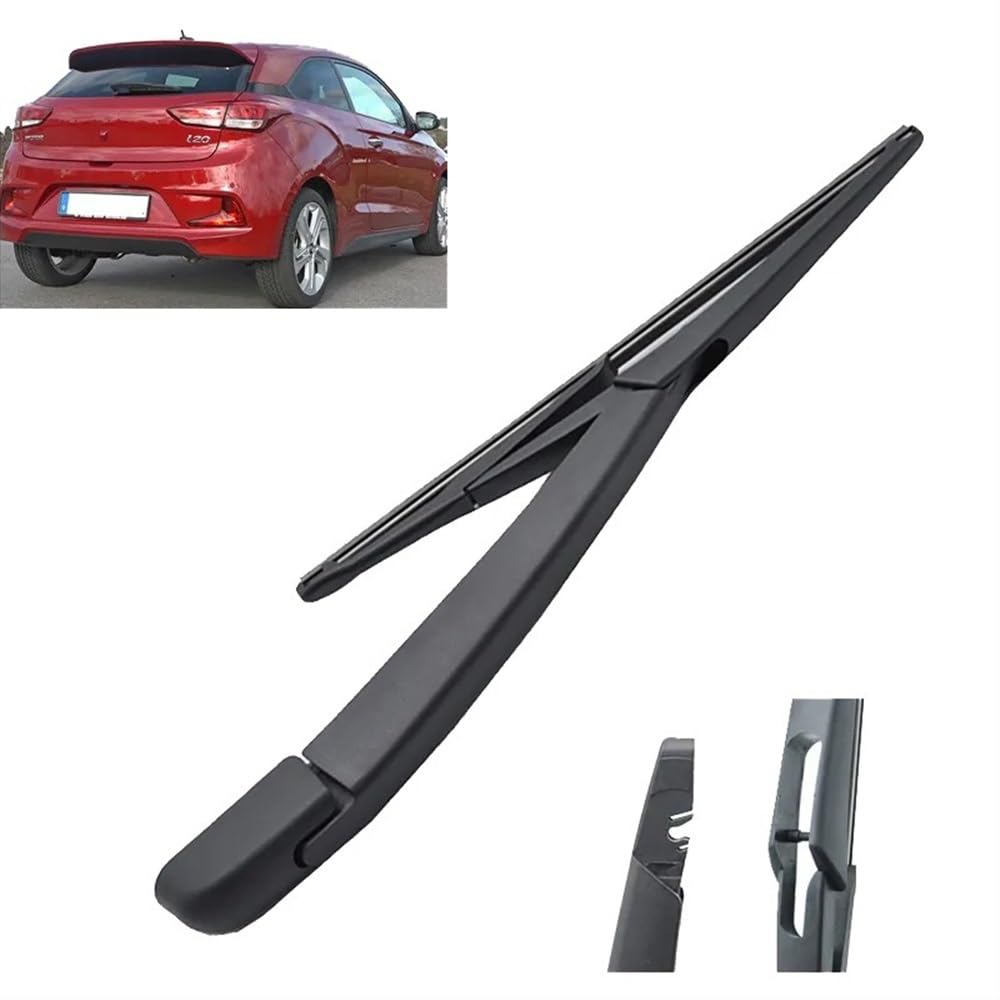 Scheibenwischer, 30,5 cm (12 Zoll) Heckwischerblatt und Arm-Set, kompatibel mit Hyundai i20 II 2015–2019, Windschutzscheibe, Windschutzscheibe, Heckklappe, Fenster, Regenbürste von Autopixl