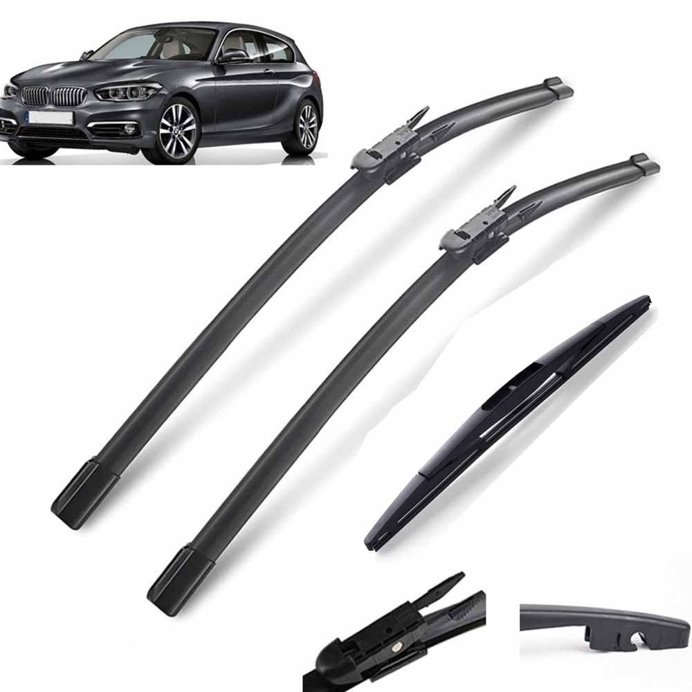 Scheibenwischer-Set for vorne und hinten, kompatibel mit BMW 1er F20 F21 2011–2019, Windschutzscheibe, Windschutzscheibe, Fenster, 22''+18''+12'' von Autopixl