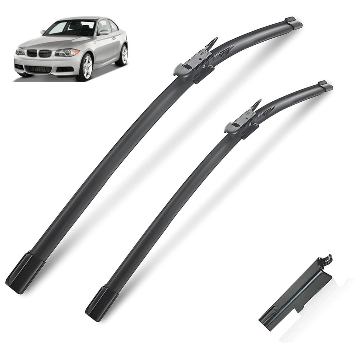 Scheibenwischer vorne, kompatibel mit BMW 1er E81 E82 E87 E88 2004–2011, Windschutzscheibe, Windschutzscheibe, Fenster, Auto, Regenbürsten von Autopixl