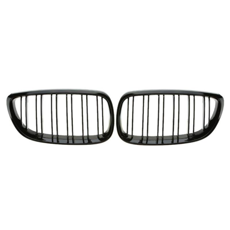 Kühlergrill für E92, E93, 2006–2009, Doppelbrücke, Schwarz von Autopone