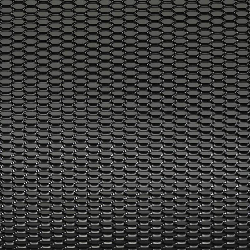 AUTO-STYLE Renngitter Aluminium schwarz - Wabendesign 12x6mm - 125x25cm von AUTO-STYLE