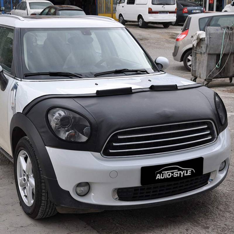 AUTO-STYLE Motorhauben Steinschlagschutz kompatibel mit Mini Countryman R60 2010-2016 Schwarz von AUTO-STYLE