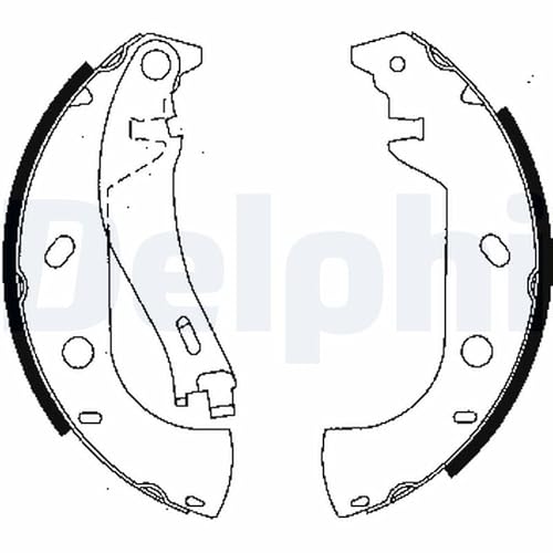 Bremsbacken Hinten Kompatibel mit Fiat Multipla 186 1999-2010 von Autoteile Gocht von Autoteile Gocht