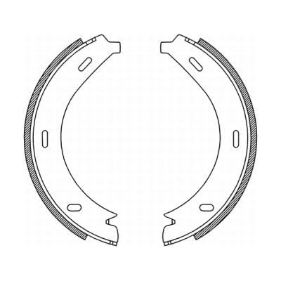 Bremsbacken Satz Feststellbremse Hinten Kompatibel mit Mercedes 638/2 1996-2003 von Autoteile Gocht von Autoteile Gocht