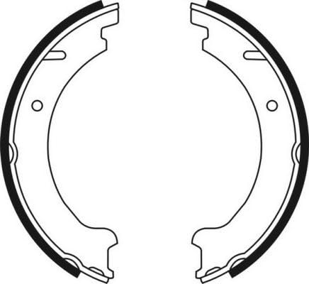 Bremsbacken Satz Feststellbremse Hinten Kompatibel mit Volvo C70 I Cabrio 873 1998-2005 von Autoteile Gocht von Autoteile Gocht