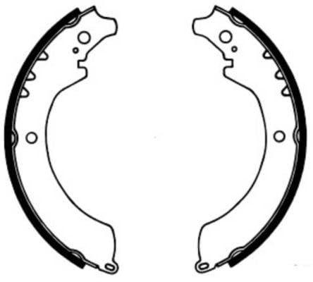 Bremsbacken Satz Hinten Kompatibel mit Bertone Freeclimber 1989-1993 von Autoteile Gocht von Autoteile Gocht