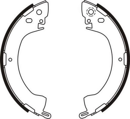 Bremsbacken Satz Hinten Kompatibel mit Mitsubishi L 300 / Delica II L03P/G L02P 1981-1987 von Autoteile Gocht von Autoteile Gocht