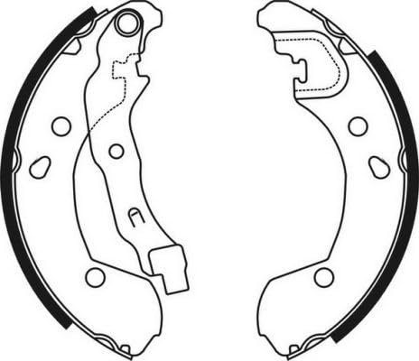 Bremsbacken Satz Hinten Kompatibel mit Nissan Note E11 2006-2012 von Autoteile Gocht von Autoteile Gocht