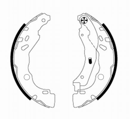 Bremsbacken Satz Hinten Kompatibel mit Peugeot 208 II UB UP UW UJ 2019-> von Autoteile Gocht von Autoteile Gocht