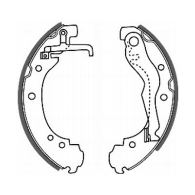 Bremsbacken Satz Hinten Kompatibel mit VW California T4 Camper 7DJ 7DK 70J 1994-2002 von Autoteile Gocht von Autoteile Gocht