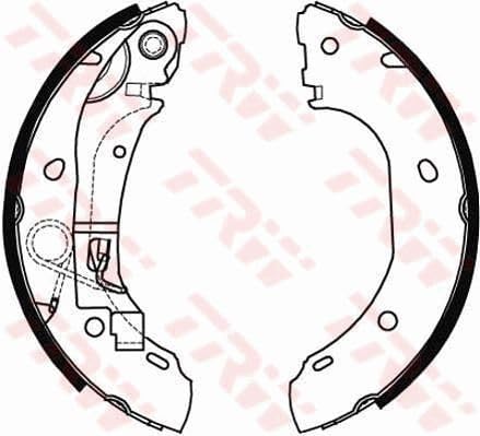 Bremsbacken Satz Hinten Kompatibel mit Citroen Jumper I 230P 244 1994-2006 von Autoteile Gocht von Autoteile Gocht