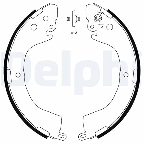 Bremsbacken Satz Bremstrommel Hinten Kompatibel mit Mitsubishi L200 / Triton KAT KBT 2007-2015 von Autoteile Gocht von Autoteile Gocht