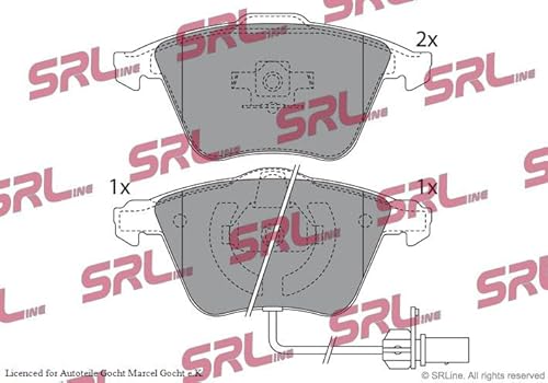 Bremsbeläge Kompatibel mit Audi Skoda VW Seat 2003-2013 von Autoteile Gocht von Autoteile Gocht