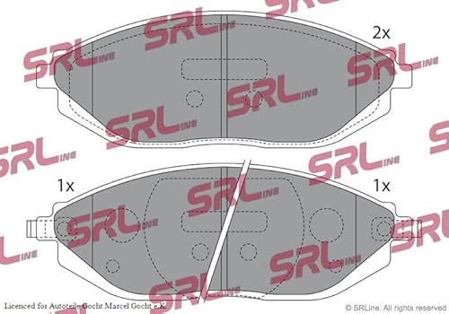 Bremsbeläge Kompatibel mit Chevrolet Spark M300 2010-2013 von Autoteile Gocht von Autoteile Gocht