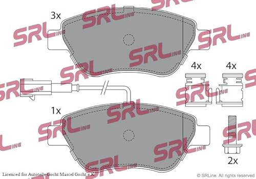 Bremsbeläge Kompatibel mit Fiat Ford 500 C Idea 2010-2016 von Autoteile Gocht von Autoteile Gocht