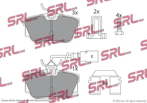 Bremsbeläge Kompatibel mit Ford VW Seat Galaxy I 1990-2010 von Autoteile Gocht von Autoteile Gocht