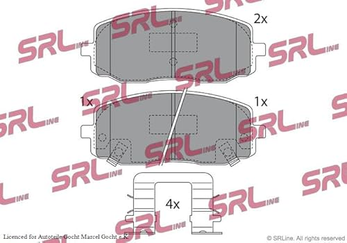 Bremsbeläge Kompatibel mit Hyundai i20 I i10 KIA 2004-2015 von Autoteile Gocht von Autoteile Gocht