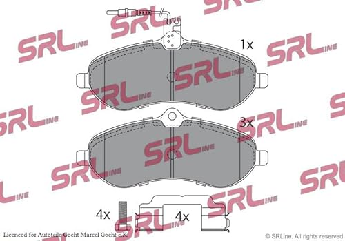 Bremsbelag Satz für Scheibenbremse System Trw Kompatibel mit Fiat Scudo Pritsche 270 272 07-16 von Autoteile Gocht von Autoteile Gocht