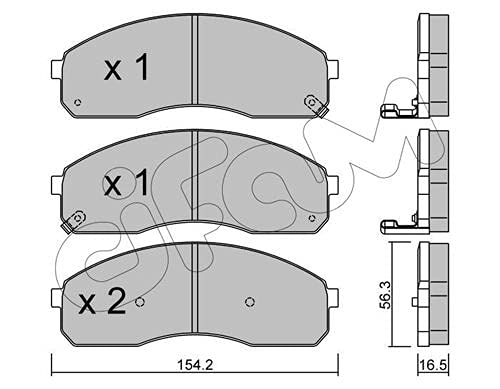 CIFAM 822-374-0 Bremsbeläge von Autoteile Gocht