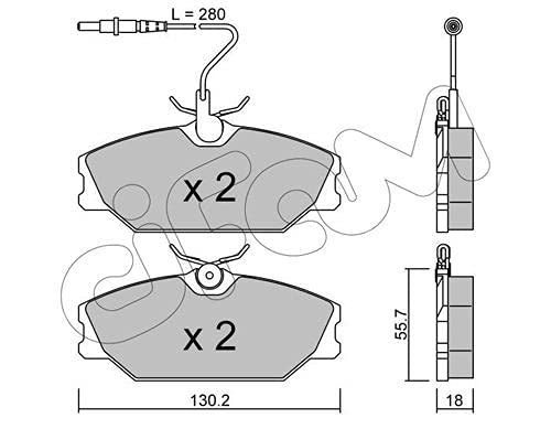 CIFAM 822-142-0 Bremsbeläge von Autoteile Gocht