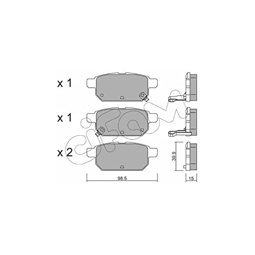 CIFAM 822-915-0 Bremsbeläge von Autoteile Gocht