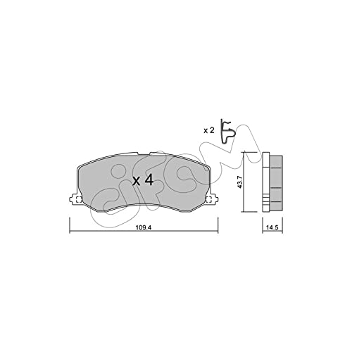 CIFAM 822-417-0 Bremsbeläge von Autoteile Gocht