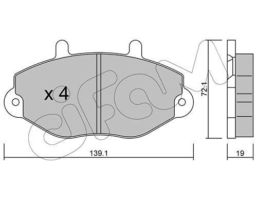 CIFAM 822-195-0 Bremsbeläge von Autoteile Gocht