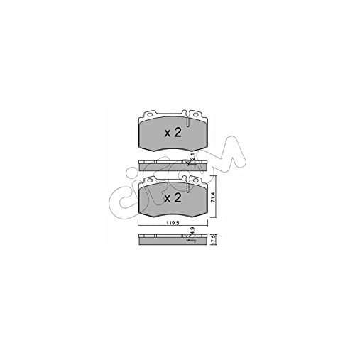 CIFAM 822-563-5 Bremsbeläge von Autoteile Gocht